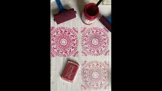 Block Printing onto Fabric