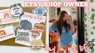 Day in the Life of an Etsy Business Owner | Packing Orders, Going to Post Office