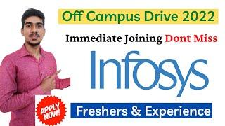 Infosys Recruitment 2022 | Infosys Off Campus Drive | Infosys Hiring Freshers 2021 2022 Batch