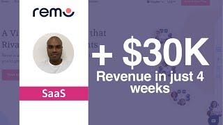 Pathmonk's Micro-Experiences Helped Remo Get +$30k Revenue in 4 weeks