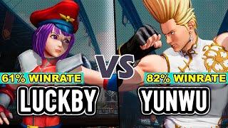 KOF XV ▰ LUCKBY (Athena/O.Shermie/Shermie) vs BIRDMAN-YUNWU (Benimaru/Geese/Isla)