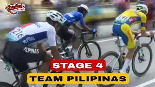 Stage 4, Team PILIPINAS hindi na Pinagbigyan ng mga Foreigner na makapag Breakaway sa Peloton