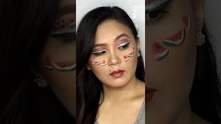 Watermelon sugar high  watermelon makeup tutorial #watermelonmakeup #makeuptutorial #makeup #mua