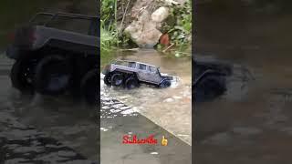 1:18 Scale 6x6 Cheyenne RC Truck Water Crossing #rccar #rccrawler #rctruck #6x6 #offroad #scalemodel