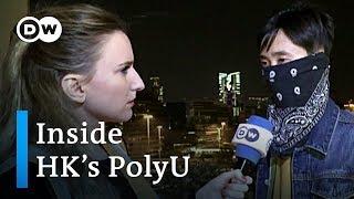 Hong Kong first aid worker describes situation inside Polytechnic University | DW News