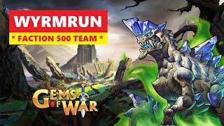 Gems of War WYRMRUN Faction 500 Delve Guide and Best Team! Simple Pure Strategy!