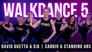 DAVID GUETTA WALK DANCE  CARDIO PARTY WORKOUT WITH 10 MINUTES OF STANDING ABS | WALKING WORKOUT