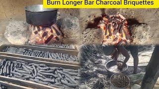 HOW TO MAKE CHARCOAL BRIQUETTES  FOR  COMMERCIAL OR HOME USE