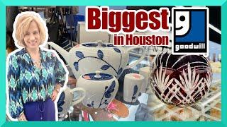 Hidden Gems at the largest Goodwill in Houston! Things go fast in this huge store. Cart diving, too!