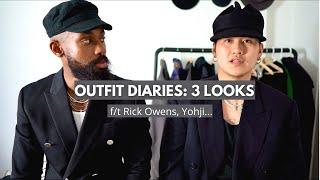 3 outfits styled by SSENSE stylist f/t Yohji, Rick Owens... | Men's fashion