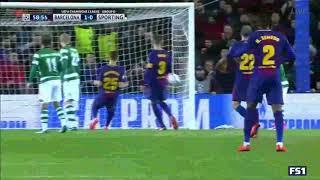 Barcelona vs Sporting 1 0 GОАL  05-12-2017  HD Alcácer