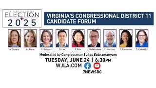 WATCH LIVE: Virginia's Congressional District 11 Democratic Candidate Forum