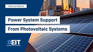 Power System Support From Photovoltaic Systems