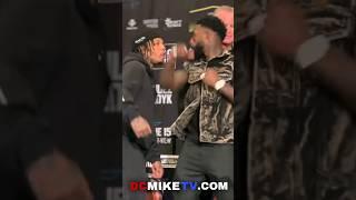 Gervonta Davis makes Frank Martin FLINCH & PUNKS him at Heated Face-off