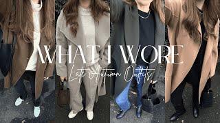 Late Autumn Outfits | What I Wore