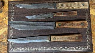 Knife Inheritance! Old Hickory, Forgecraft, Jewelry box repurposed.