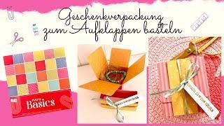 ️ Geschenkverpackung zum Aufklappen basteln  I in cm I mit Papier von ACTION I Annilis Welt ️