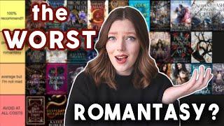 TIER RANKING EVERY FANTASY ROMANCE BOOK I'VE EVER READ ️‍ | Rating Over 50 Romantasy Books!