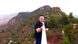 Linville Gorge Chimneys with Pole Cam - Tony Lee Glenn