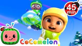 Nina VS Cody  Snow Race! ️ | CoComelon - It's Cody Time | Nursery Rhymes for Babies