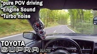 Toyota Supra Mk3 │ 7M-GTE │ POV Drive - lots of Turbosounds