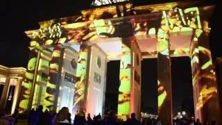 Brandenburg gate Berlin - video mapping projection. Festival of lights 2016