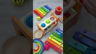  Xylophone  Balls  Hammer  #xylophone #dominogirl #satisfying