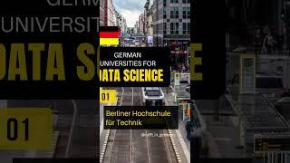 German Universities for Data Science part 1 | Masters in Germany | #studyingermany #shortsviral