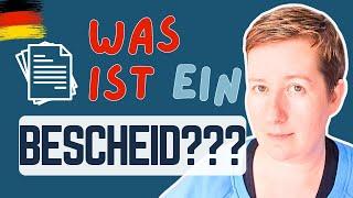 Was ist ein BESCHEID? | Wortschatz B1 B2 C1 | Deutsch mit Marija