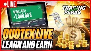 QUOTEX LIVE TRADING FOR BEGINNERS | READY TO MAKE PROFIT #QUOTEX