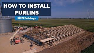 How to Install Purlins On A 60' x 120' Pole Barn