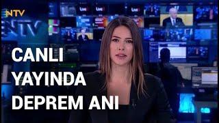 @NTV canlı yayınında deprem anı