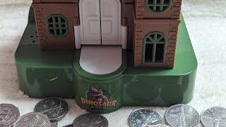 ASMR LIVE ️ SATISFYING DINO HOUSE  COINS BANK 