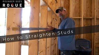 Framing Tip - How to Straighten Studs