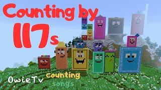 Counting by 117s Song | Minecraft Numberblocks Counting Song | Math and Number Songs for Kids