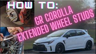 HOW TO: 2023 Toyota GR Corolla Extended Wheel Stud Installation