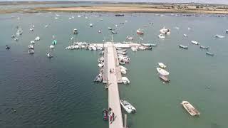 4k drone footage over Mersea island Essex