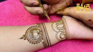 New Mehndi Design for front hand । Front Hand Henna Design । Full Mehndi design । New Mehndi class