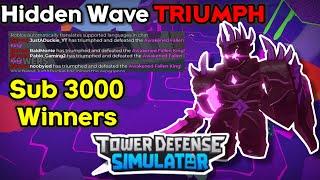 Hidden Wave TRIUMPH With @Mint3a - Sub 3000 Winners || Tower Defense Simulator (ROBLOX)