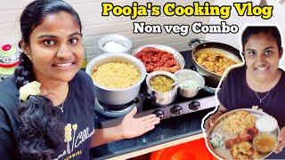 Pooja's Cooking Vlog   | Holiday Special Non veg Combo - 26|01|23   #poojaskitchen #vlogs