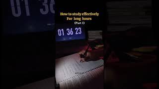 how to study effectively for long hours  CA motivation|study tips #shortsfeed #shortsfeed #study