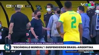 Escándalo Mundial, por la suspensión del partido entre Brasil y Argentina