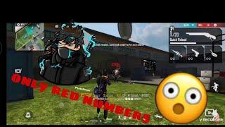 Only RED NUMBERS || WASI OP || GARENA FREE FIRE||