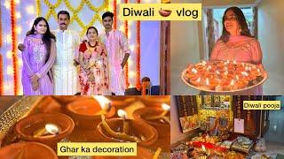 Diwali 2023 🪔* Emotional* Celebration decoration , party , pooja vlog | Sneha Dixit Vlogs