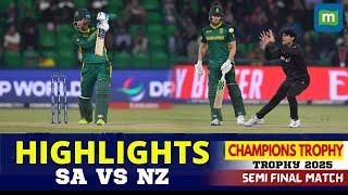 South Africa vs New Zealand Semi Final 2025 Highlights LIVE | SA vs NZ Semi Final HIGHLIGHTS LIVE