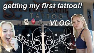 getting my first tattoo!!! (vlog) *fangirl edition* 🃏🫀️