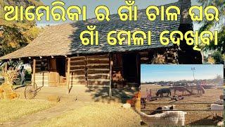 ଆମେରିକା ଗାଁ ଘର ଗାଁ ମେଳା ଦେଖିବା AMERICA RA VILLAGE LIFE, FARMER HOUSE | VILLAGE LIFESTYLE OF AMERICA