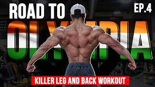 HIGH VOLUME BACK AND LEGS WORKOUT | Road To Olympia 2020 | Bhuwan Chauhan