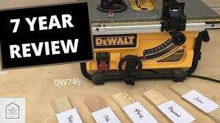 Dewalt DW745 10" Compact Job Site Table Saw review /demo