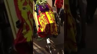 Queen Elizabeth II coffin’s procession through London to lie in the state of Westminster Hall